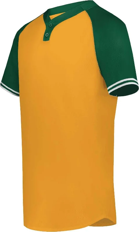 Augusta 6905 Cutter+ Henley Jersey - Gold Dark Green