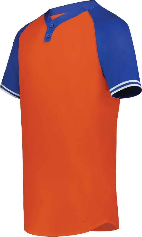 Augusta 6905 Cutter+ Henley Jersey - Orange Royal