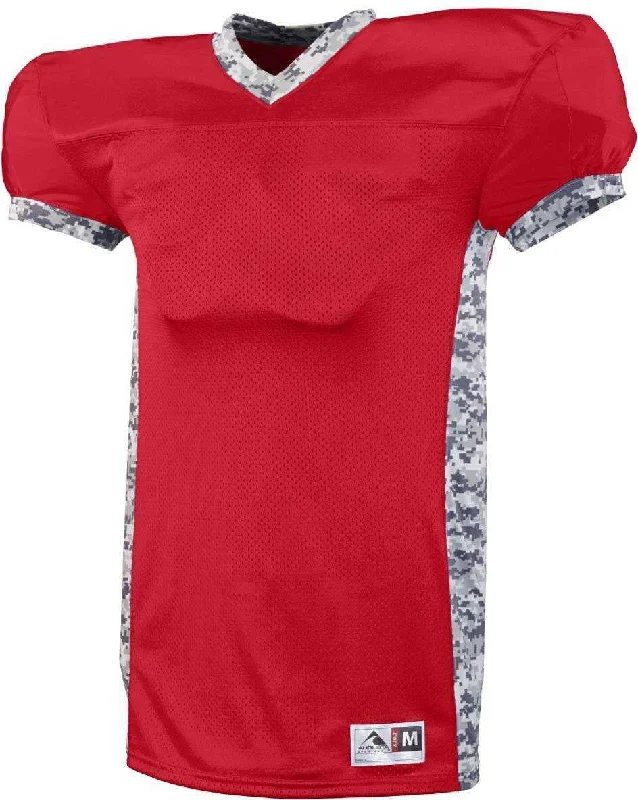 Augusta 9550 Dual Threat Jersey - Red White Camo