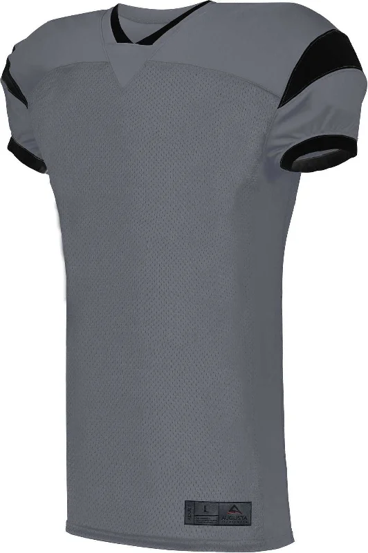 Augusta 9582 Slant Football Jersey - Graphite Black