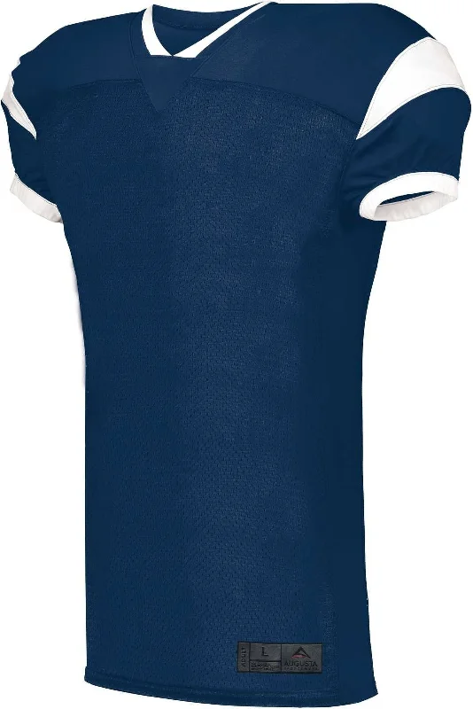 Augusta 9582 Slant Football Jersey - Navy White