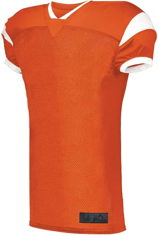 Augusta 9582 Slant Football Jersey - Orange White