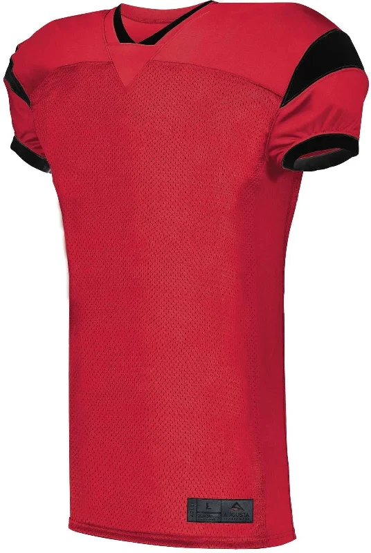 Augusta 9582 Slant Football Jersey - Red Black