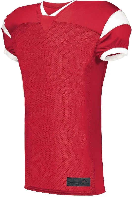 Augusta 9582 Slant Football Jersey - Red White