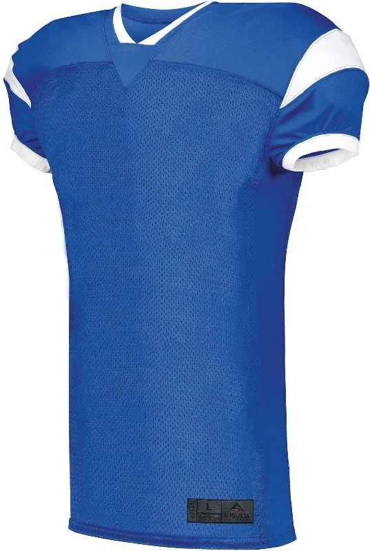 Augusta 9582 Slant Football Jersey - Royal White