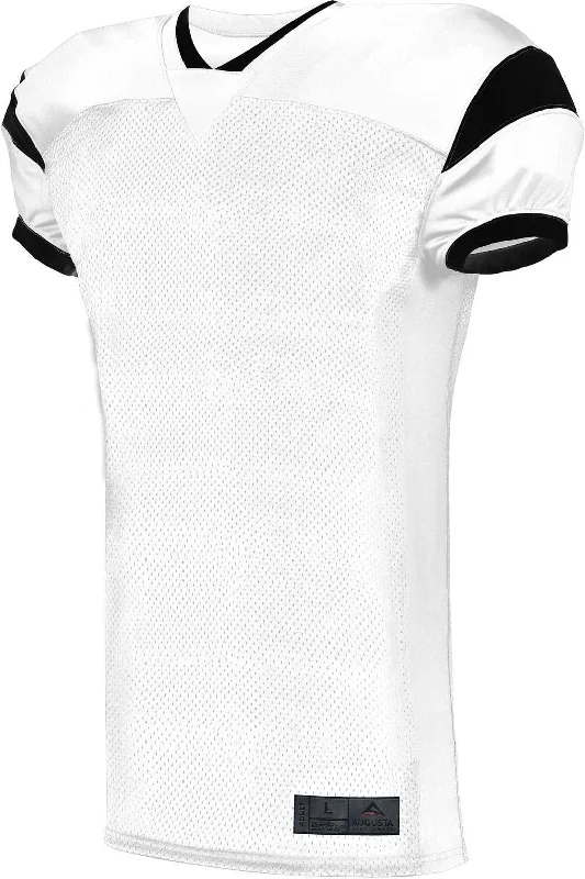 Augusta 9582 Slant Football Jersey - White Black