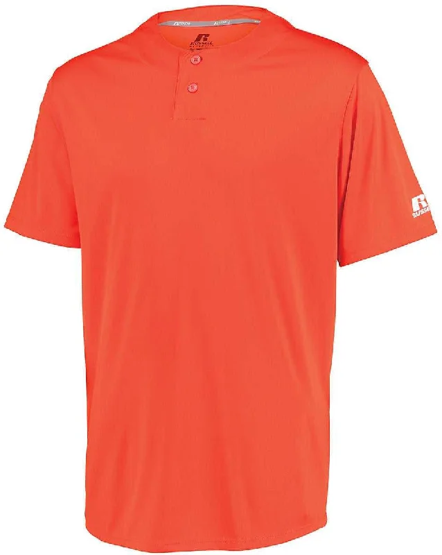 Russell 3R7X2B Youth Performance Two-Button Solid Jersey - Burnt Orange