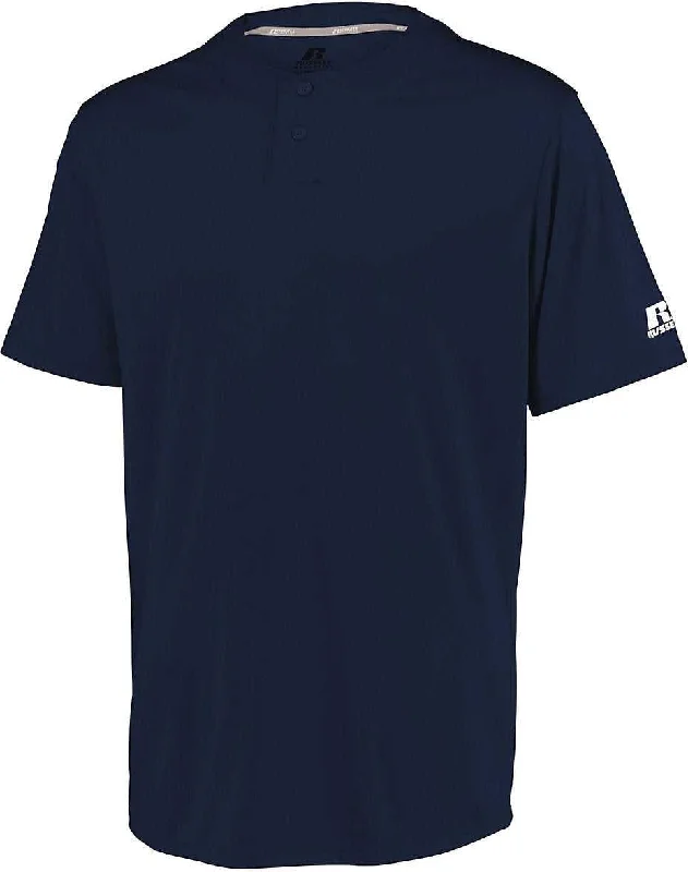 Russell 3R7X2B Youth Performance Two-Button Solid Jersey - Navy