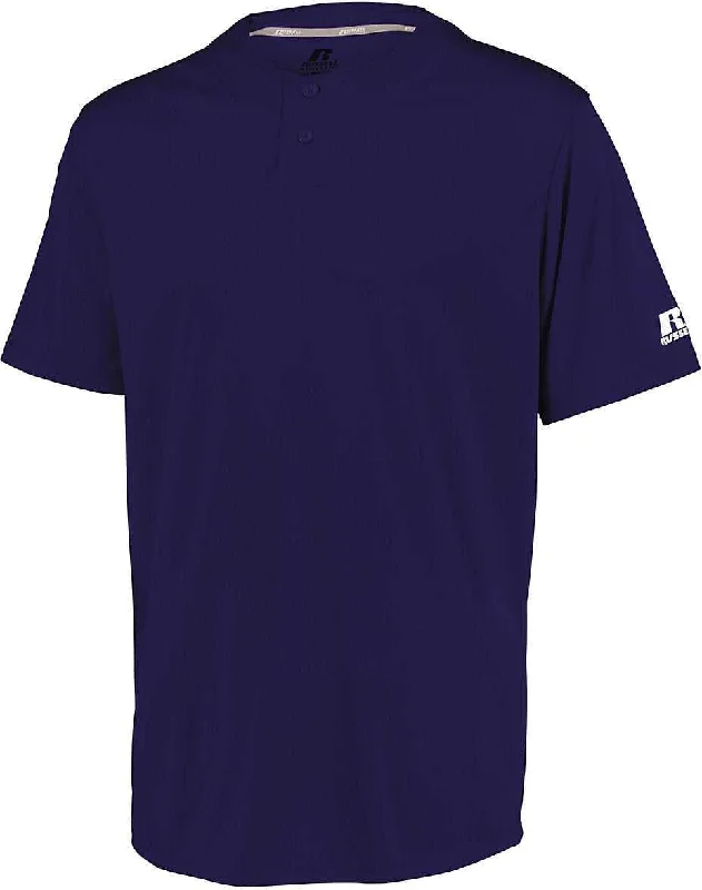 Russell 3R7X2B Youth Performance Two-Button Solid Jersey - Purple