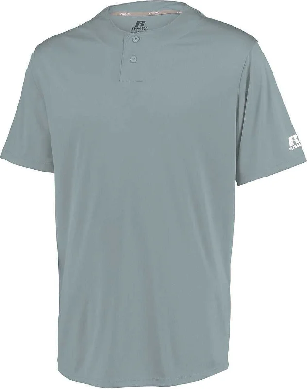 Russell 3R7X2M Performance Two-Button Solid Jersey - Baseball Grey