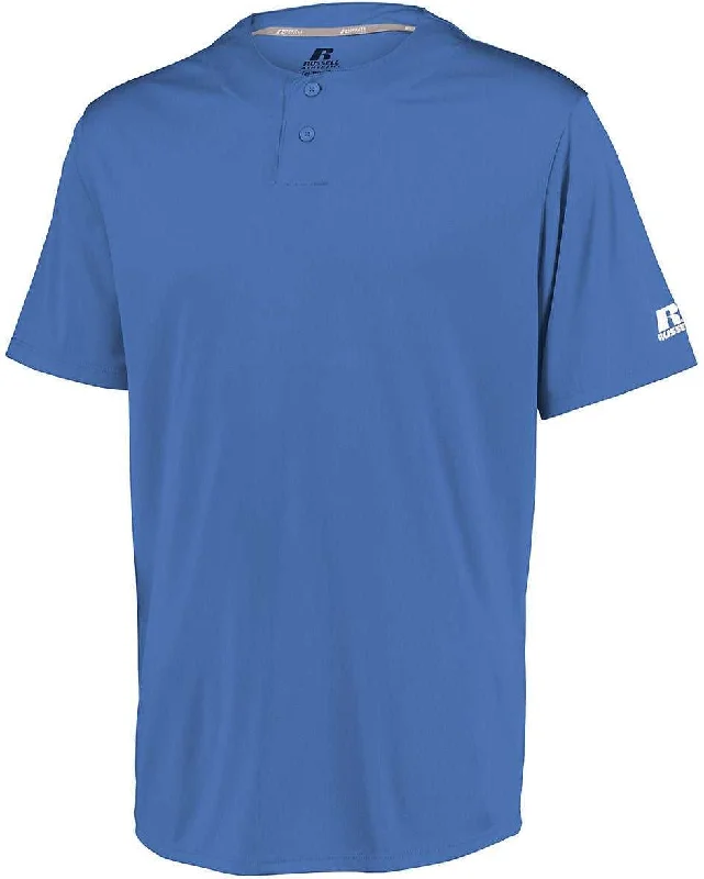 Russell 3R7X2M Performance Two-Button Solid Jersey - Columbia Blue