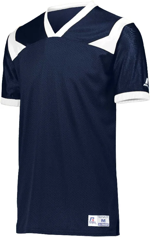 Russell R0493B Youth Phenom6 Flag Football Jersey - Navy White