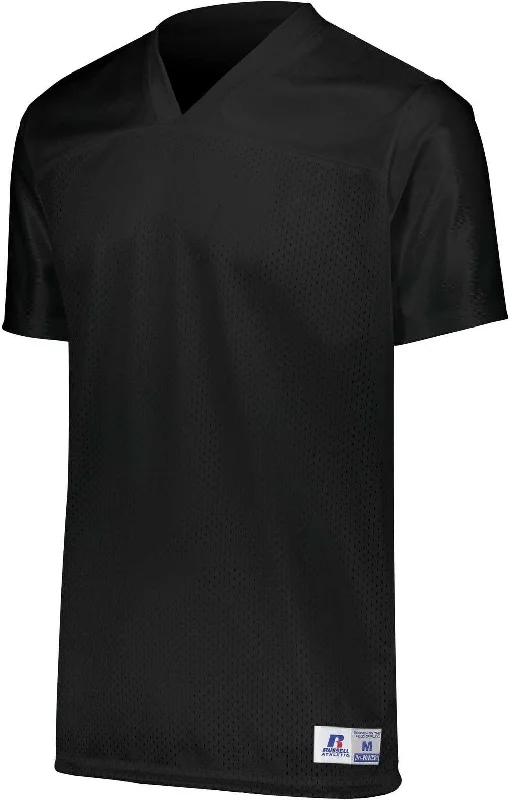 Russell R0593B Youth Solid Flag Football Jersey - Black