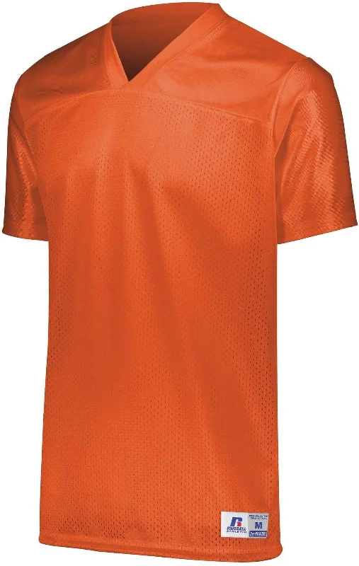 Russell R0593B Youth Solid Flag Football Jersey - Burnt Orange