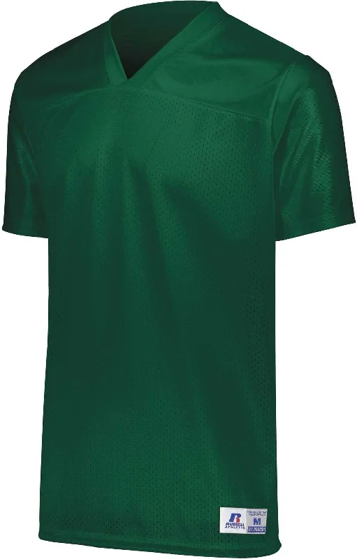 Russell R0593B Youth Solid Flag Football Jersey - Dark Green