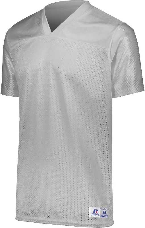 Russell R0593B Youth Solid Flag Football Jersey - Grid Iron Silver