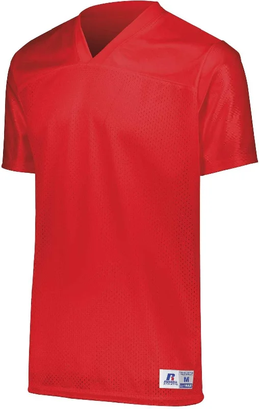 Russell R0593B Youth Solid Flag Football Jersey - True Red