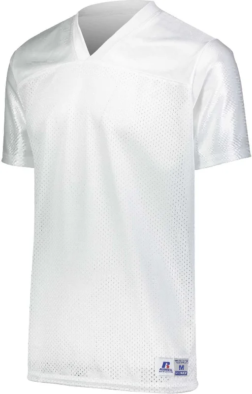 Russell R0593B Youth Solid Flag Football Jersey - White