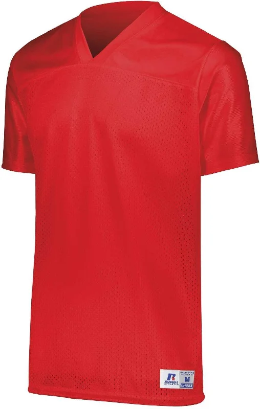 Russell R0593M Solid Flag Football Jersey - True Red