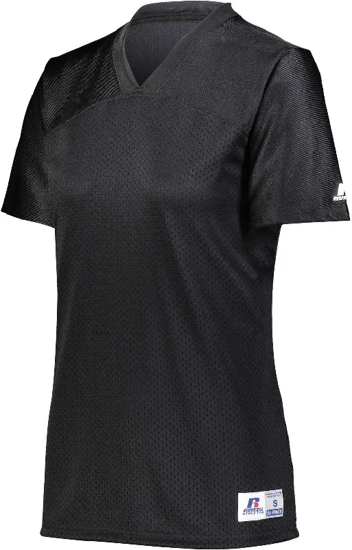 Russell R0593X Ladies Solid Flag Football Jersey - Black