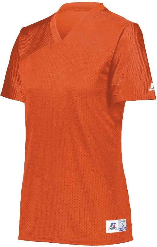 Russell R0593X Ladies Solid Flag Football Jersey - Burnt Orange