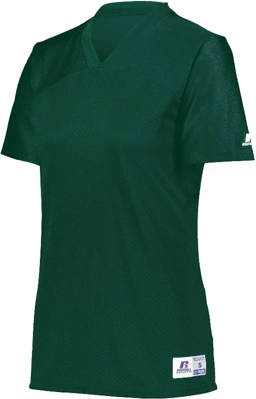 Russell R0593X Ladies Solid Flag Football Jersey - Dark Green