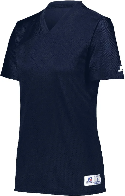 Russell R0593X Ladies Solid Flag Football Jersey - Navy