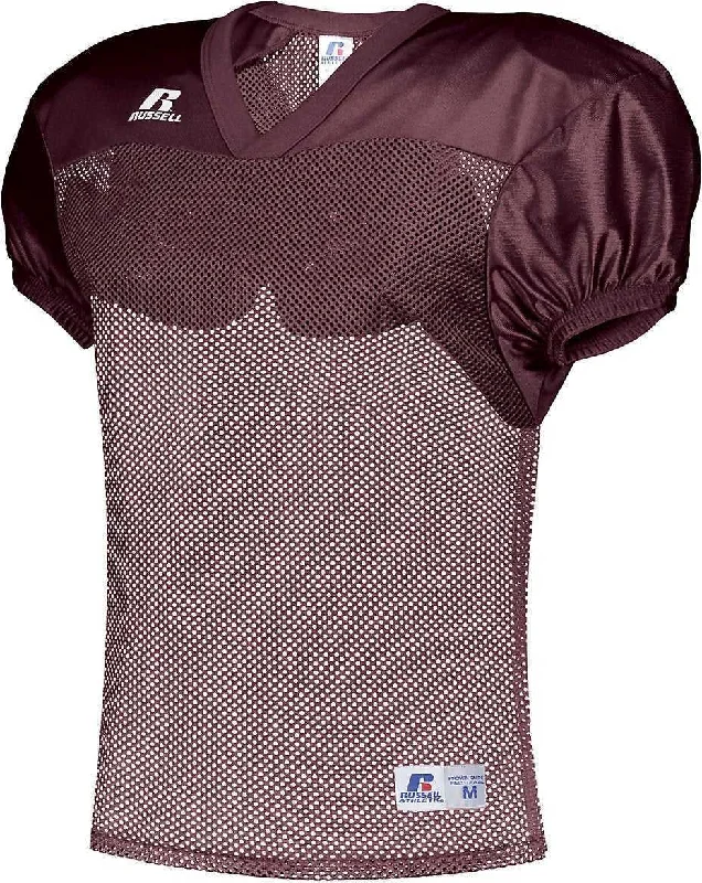 Russell S096BM Stock Practice Jersey - Maroon