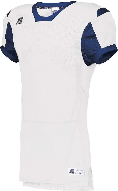 Russell S6793M Color Block Game Jersey - White Navy