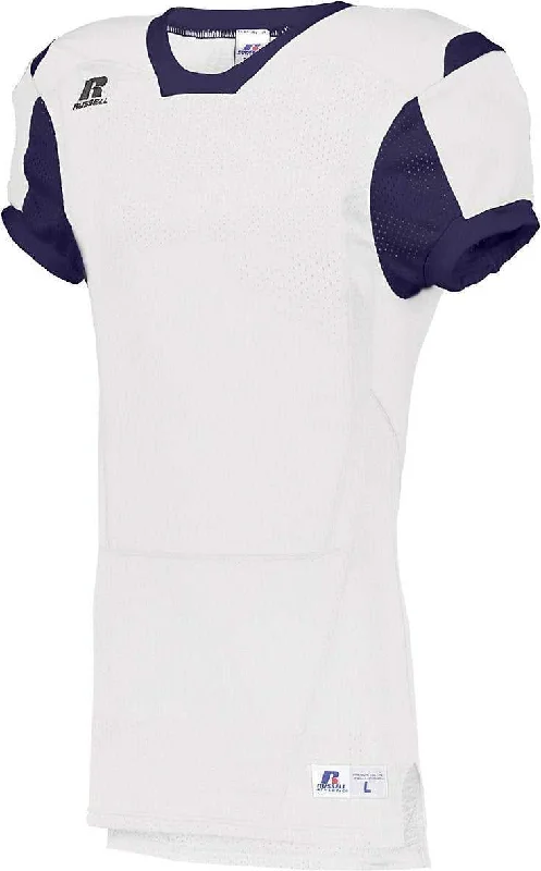 Russell S6793M Color Block Game Jersey - White Purple