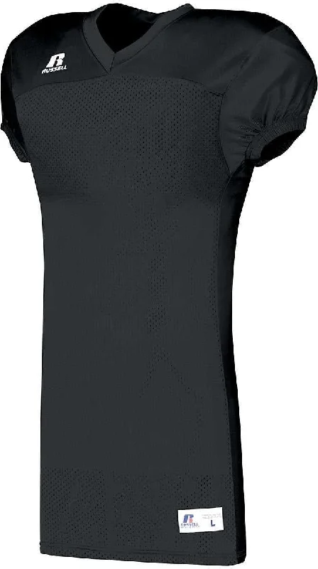 Russell S8623M Solid Jersey With Side Inserts - Black