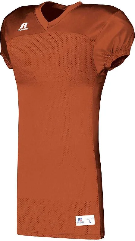 Russell S8623M Solid Jersey With Side Inserts - Burnt Orange