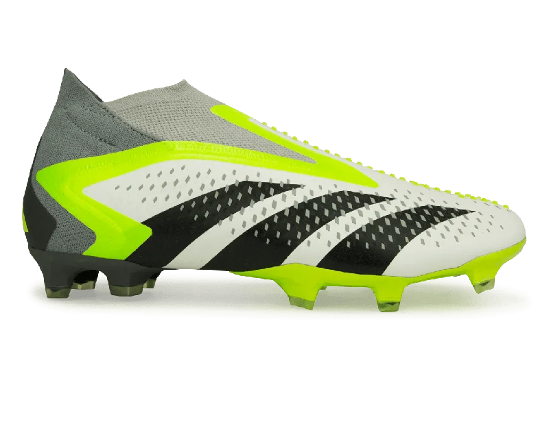 adidas Men's Predator Accuracy+ FG White/Lucid Lemon