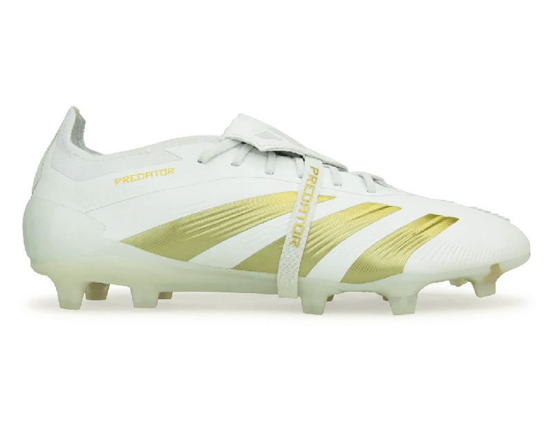 adidas Men's Predator Elite Foldover Tongue FG White/Gold