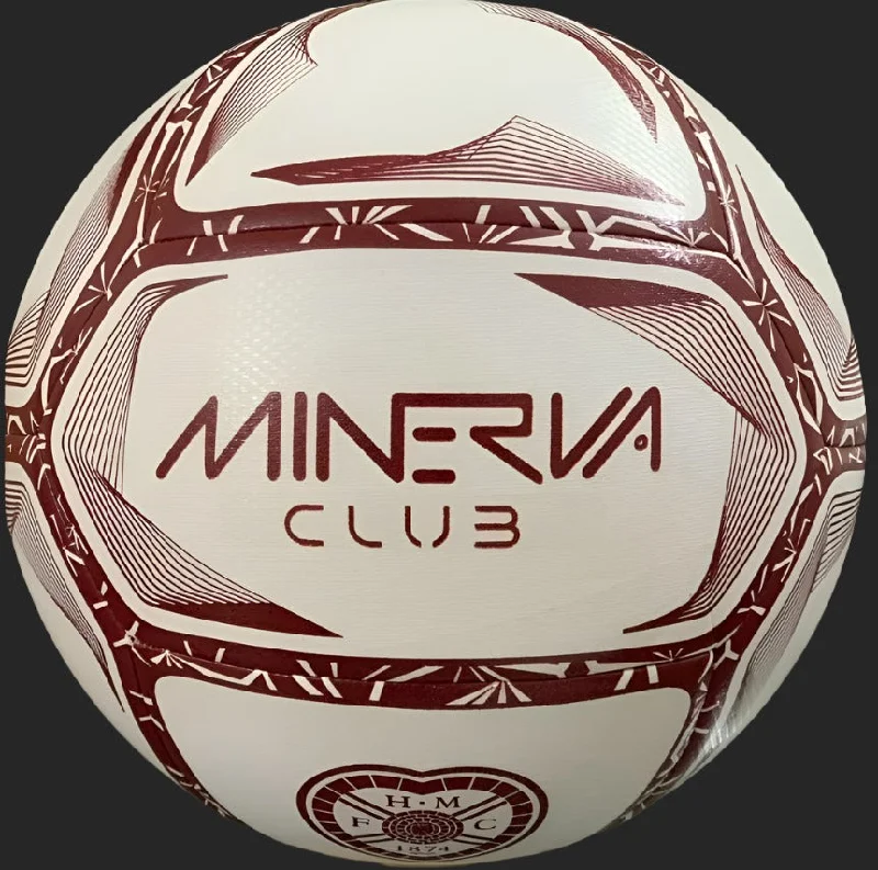 Minerva White & Maroon Football (Size 3)