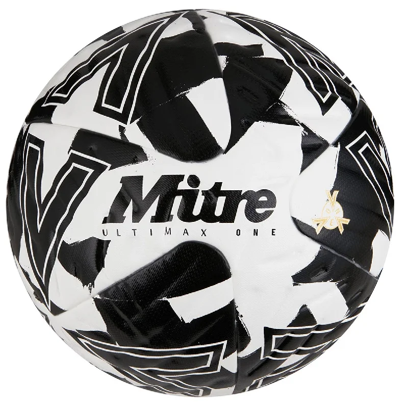 Mitre Ultimax One FIFA Match Football - Size 5 - White/Black