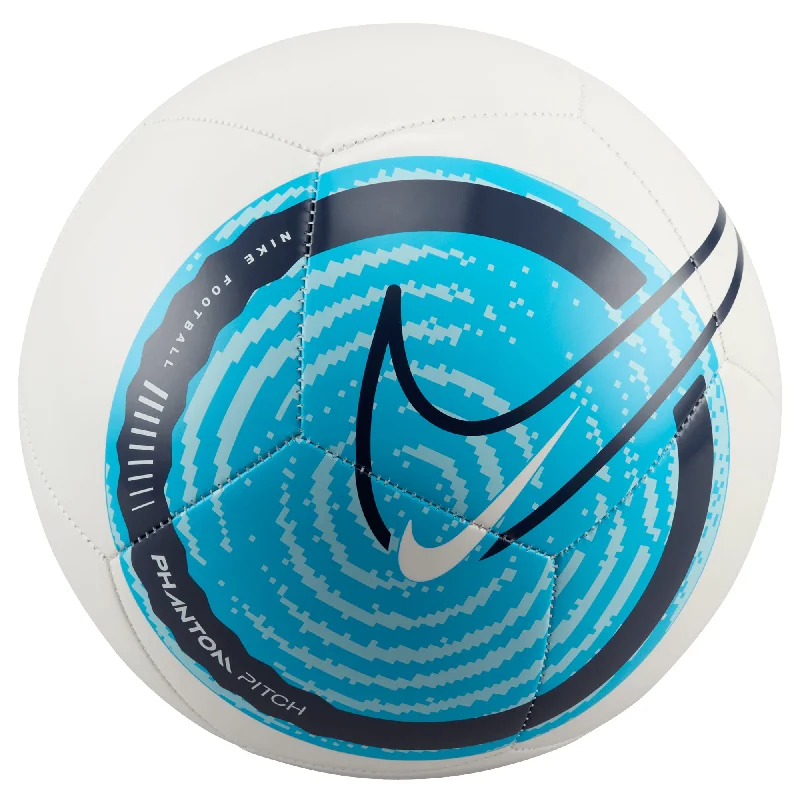 Nike Phantom Pitch Ball White/Blue Furry