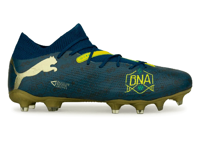 PUMA x Neymar JR Men's Future 7 Match BNA FG/AG Blue/Yellow/Green Gold