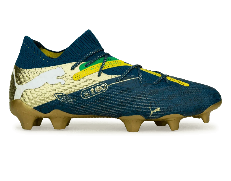 PUMA x Neymar JR Men's Future 7 Ultimate BNA FG/AG Blue/Yellow/Green Gold