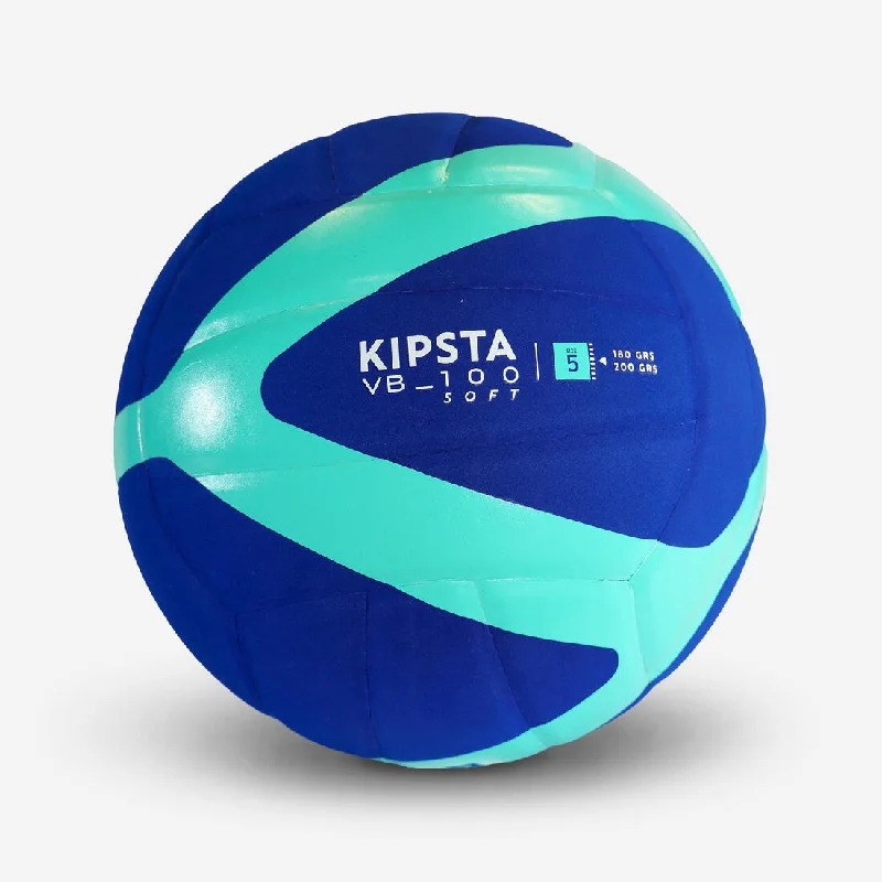 Ballon de Volleyball V100 Soft 180 - 200 g pour les 4 à 5 Ans - Bleu