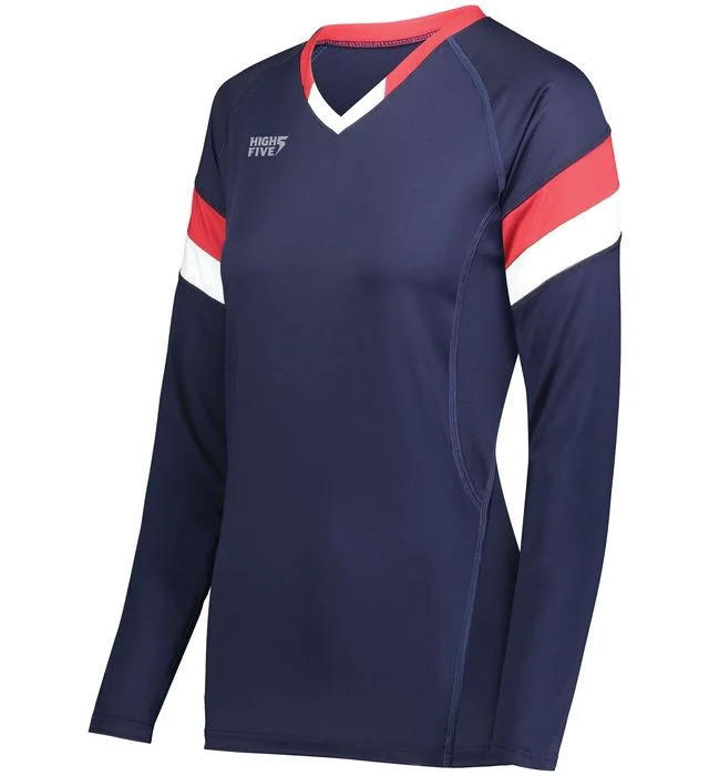 HIGH FIVE LADIES TRUHIT TRI-COLOR LONG SLEEVE JERSEY